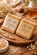Load image into Gallery viewer, Cold Process Goats Milk, Honey &amp; Oats Soap
